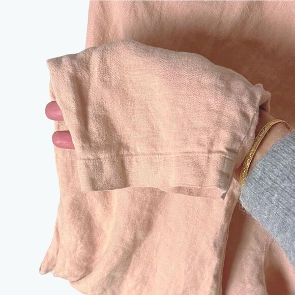 BLACK CRANE EUC Linen carpenter pants in Nude Size S - Picture 5 of 7